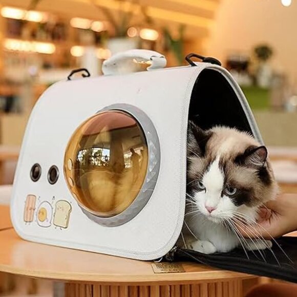 Stylish and Comfy, Portable Cat Carrier with Window!  NWT - Picture 1 of 7